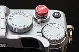 Lensmate Lizard ソフトリリースボタン - 赤 - 標準スレッドリリースに対応 - X100VI、X100V、X100F、X100T、Xpro3 & Xpro2、X-T3、X-T2、X-E3、X-E2s、X-T30、X-T20