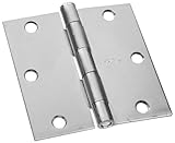 Stanleyハードウェアsp804亜鉛メッキ3 – 1 / 2 " x 3 – 1 / 2 "亜鉛メッキLooseピンユーティリティヒンジ