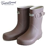 (オーシャン&グラウンド)Ocean&Ground カラーレインブーツ ブラウン 21cm