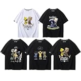 [Bisiussi] リトルナイトメア グッズ Tシャツ 半袖 シックス モノ ロッコ 大人服 インナーシャツ T-Shirt 夏服 日常服 ゲームグッズ カジュアル 応援服 記念シャツ (130,白-4) [並行輸入品]
