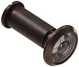 The Hillman Group The Hillman Group 852723 200 Degree Door Viewer - Solid Brass - Antique Bronze Fin