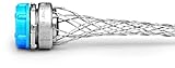 Leviton L7504 3/4-Inch, Straight, Male, Steel Body, Wide-Range Strain-Relief, .520, .730 Cord Range 