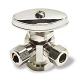 BrassCraft R1701LRX C1 Dual Outlet Stop with Female Iron Pipe Inlet 1/2-Inch F.I.P, Chrome [並行輸入品]