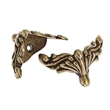 4枚入り ボックス コーナープロテクター 木製ボックスの足 コーナー金具 パーツ材料 金具/ 手作り 装飾 ブロンズ