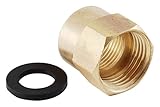 LDR 504 2425 3/4-Inch Fht by 3/4-Inch Fip Brass Swivel Hose Fitting [並行輸入品]