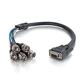 C2G Premium VGA Female to RGBHV (5-BNC) Male Video Cable - VGA cable - BNC (M) to HD-15 (F) - 1.5 ft