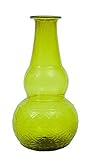Creative Co-Op Olive Recycled Hand Blown Glass Vase 7.5-Inch [並行輸入品]