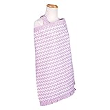 Trend Lab Orchid Bloom Chevron Nursing Cover, Purple by Trend Lab