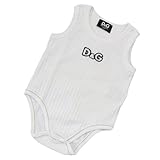[ディーアンドジージュニア] D&G JUNOR ノースリーブ ロンパース DGL14541WHT Mサイズ