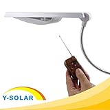 Y-SOLAR 24 LED 4000ミリアンペアバッテリーとソーラーライト 防水屋外照明 40メートルと50メートル〜 リモコン
