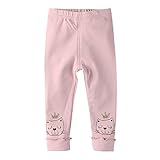 Baby Nest ベビーパンツ ベビー服 ロングパンツ プリンセス 女の子 コットン100% ピンク 6-9M