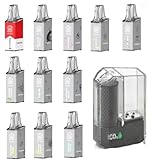 【EDGE POD スターターキット (1フレーバー付)】エッジポッド 500ｍAh 600PUFF ニコチン0 タール0 持ち運びシーシャ 水蒸気 タバコ オフィスエッジ フレーバー 電子タバコ 小型シーシャ ベイプ vape リキッド [B-65] (ストロングメンソール)