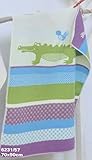 JUWEL BLANKET CROCODILE AND BIRDS BAMBOO/PURPLE