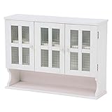 調味料ラック(キッチン収納/スパイスラック) 木製 幅68cm×奥行19cm 扉付き 収納棚高さ調節可 ホワイト(白) 【代引不可】 生活用品 インテリア 雑貨 インテリア 家具 収納家具 その他の収納家具 top1-ds-1629292-