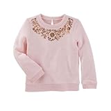 OSHKOSH(オシュコシュ) ヘザーフレンチテリープルオーバー ピンク トップス長袖Tシャツ 4歳【並行輸入】