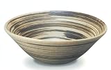信楽焼陶器 アイボリーライン手洗鉢 置型 透明釉 Ｂ 径40cm MA505