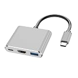 USB Type C HDMIアダプター Type-cマルチポートアダプター USB3.0ポート Type Cハブ 4K 解像度 hdmi出力ポート 3-in-1 変換アダプタ100W急速PD充電ポート UHDコンバータ MacBook Pro/Air/iPad Pro/Surface Go/Matebook/USB C等のデバイス対応