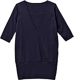アビックス アルゴヴィア シンプルVネック産後授乳チュニック M ネイビー スムース 356229