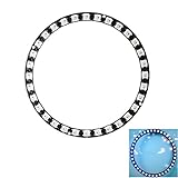 ILS - 40-bit WS2812B 5050 RGB LED Built-in Full Color Drive LED Lights Circular Development Board Fo