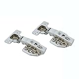 ALEKO ® af-07l2 Lot of 2クリップonソフト閉じるヒンジ3dプレート隠れヒンジWardrobesのキャビネットとすべての家具