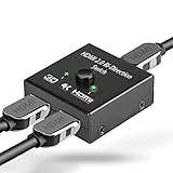 HDMI切替器 セレクター 双方向対応 2入力1出力 1入力2出力 4K/3D/1080P 電...