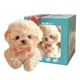 ロボット犬 おもちゃ、リアルな子犬ロボット、AIロボ ット犬人形モデル、本物の犬のように行動するロボ ット犬、音声制御 触れて、座ったり、吠えたり、歩いたり、走ったりして本物の犬のように行動するロボッ-ト犬、電子インタラクティブぬいぐるみ犬 （ランダムカラー）