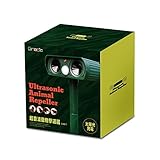 Grocia 動物撃退器 超音波 ソーラー式 害獣対策 強力フラッシュ 赤外線動作センサー 獣害 鳥害 犬 猫 ネズミ カラス コウモリ 狐 アライグマに対応 UAR-1
