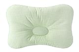 3D Air Mesh Organic Cotton ベビーまくら ベビー枕　赤ちゃん枕　ベビーピロー　小熊型　絶壁防止枕 Check Green [並行輸入品]
