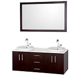 Wyndhamコレクションwc-b400 – 55 55 " Arrano Wall Mounted Modern Double Vanityセット – 、 55-Inch ブラウン WCSB4005