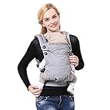 3 in 1 ベビーキャリア 抱っこひも オールシーズンズ使用可能 おしゃれ 使いやすい 安全ベルト付 ベビーキャリア おんぶ (グレー)
