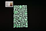 PertidStar Glow In The Dark Stars Wall Stickers Music for Starry Sky Perfect For Kids Bedding Room o