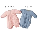 先染めボーダー兼用ドレス　ブルー　50-60