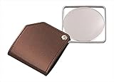 ポケットルーペIHL-3146 BR(ブラウン)／レンズ径63mm／倍率3.0倍／プラスチック製レンズ