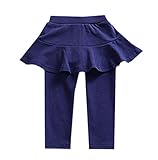 (ビーツリー) Betree ベビー レギンス フリル スカート 付き スカッツ スパッツ 秋冬 服 女の子 (90, 紺)