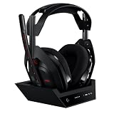 【Amazon.co.jp限定】 Logicool G ゲーミングヘッドセット ASTRO A50 LIGHTSPEED ワイヤレス ヘッドセット + ベースステーション A50WL-003-BK ミックスアンプ マイク付き 充電 24時間連続使用可能 軽量 363g Bluetooth ブラック PS5 PS4 Xbox PC 国内正規品 ※Amazon.co.jp 限定壁紙ダウンロード付き