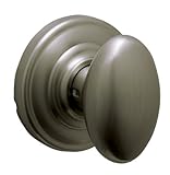 Schlage Siena Passageノブ、Andoverローズ、アンティークピューター