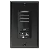 Somfy so181107 X 3-so1811070 DecoFlexノンワイヤーRTS壁スイッチ、3チャネル、ブラック