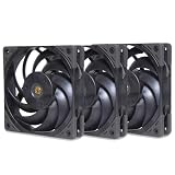 SCYTHE サイズ「GRAND TORNADO 120 PWM 3,000 rpm」 ケースファン3個パック 液晶ポリマー Nd-Fe-B強力マグネット 金属製ハブフレーム採用