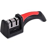 SOL NACIENTE ダイヤモンド砥石 セラミックロール シャープナー 包丁研ぎ 研ぎ器 包丁 研ぎ器 ステンレス鋼 ホーム キッチン用 レッド