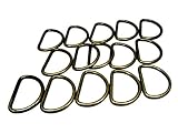ファミリーツール(FAMILY TOOL) Dカン (線径4mm 内幅50mm) アンティークゴールド 5個入 56470