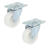 uxcell キャスターホイール　旋回板　玉軸受　トロリーキャスター　単一ホイール　2個入り
