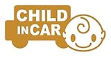 Sticker Shop Haru CHILD ＩＮ CAR ステッカー 車型 ２０cm ゴールド