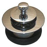 LASCO 03-4807 Bathtub Strainer Assembly with Lift and Lock Stopper/Strainer with 1 1/2-Inch Coarse T