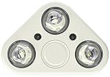 All Pro Outdoor Security REV350FW Revolve LED Triple Head Flood Light, 2400 lm, White, 5000K [並行輸入品]