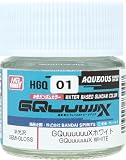 GSI クレオス(GSI Creos) 水性ガンダムカラー GQuuuuuuXホワイト 半光沢 10ml 模型用塗料 HGQ01