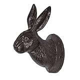 クリエイティブco-op Rabbit Head鋳鉄ウォールフック