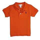 (ポロ ラルフローレン) POLO RALPH LAUREN ベビー 男の子 ポロシャツ Cotton Mesh Polo Shirt オレンジ Bedford Orange (18M) [並行輸入品