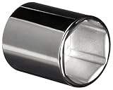 Martin ST636 Alloy Steel 1-1/8' Type II Opening 1/2' Square Drive Socket, 6 Points Standard, 1-5/8' 