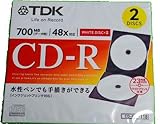 TDK CD-R80PWD2A-D データ用CD-R 2枚組 ホワイト