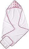 Hudson Baby Print Woven Hooded Towel and Washcloth, Girl, Seahorse Flower Print by Hudson Baby